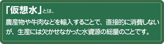 仮想水とは